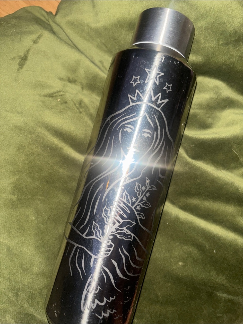 Starbucks‎ Emblazoned Stainless Steel Water Bottle - Silver